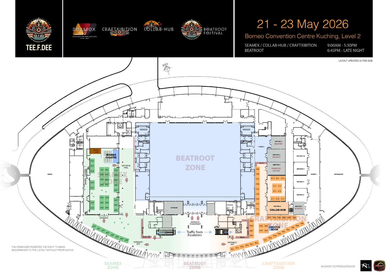 SEAMEX BCCK Booth Layout