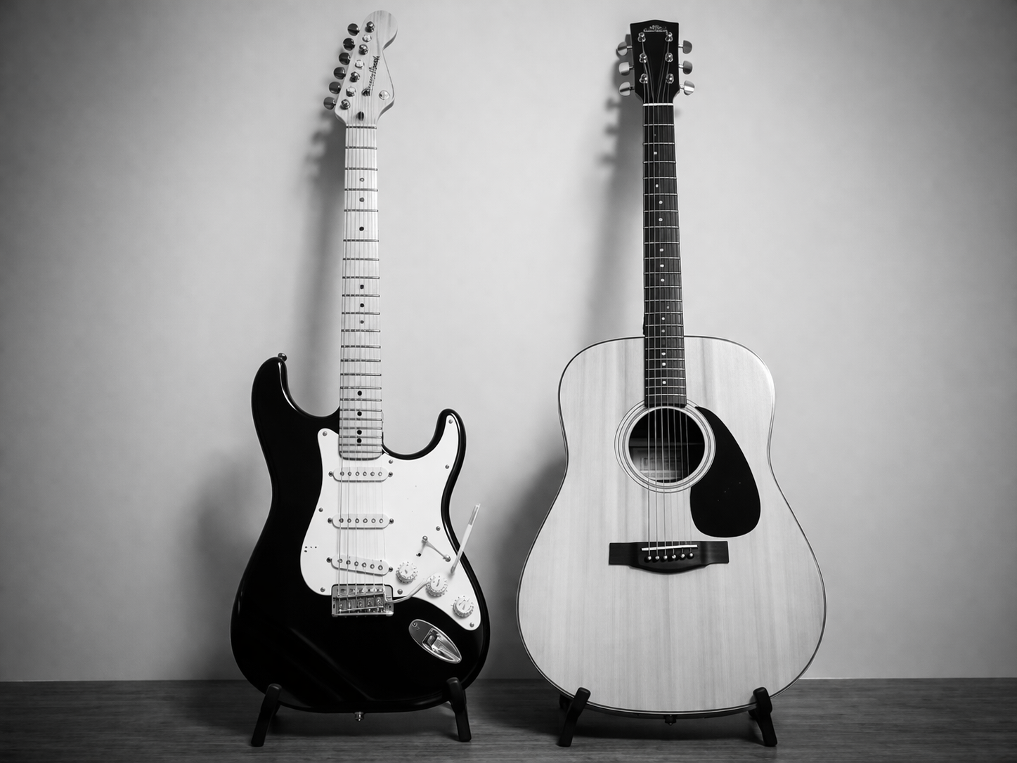 Electric and Acoustic Guitars